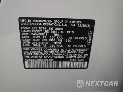 2024 Volkswagen Atlas Cross Sport 2.0T SE - zdjęcie 14 z 22 - miniatura