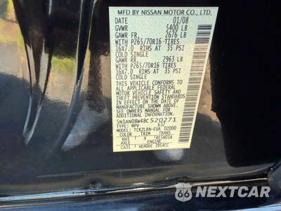 2008 Nissan Xterra S - zdjęcie 32 z 37 - miniatura