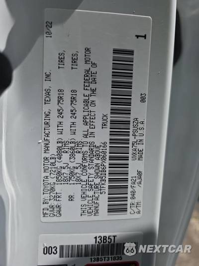 2023 Toyota Tundra SR Crew Cab Short Bed - zdjęcie 17 z 22 - miniatura