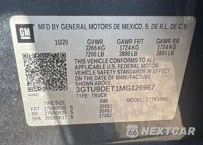 2021 GMC Sierra 1500 SLT Crew Cab Short Bed 4SA - zdjęcie 23 z 23 - miniatura