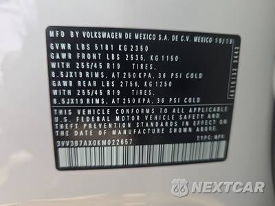 2019 Volkswagen Tiguan SEL R-Line - zdjęcie 15 z 31 - miniatura