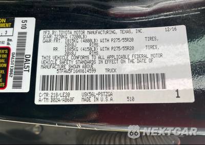 2017 Toyota Tundra Platinum Crew Cab Short Bed - zdjęcie 12 z 20 - miniatura