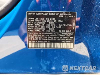 2026 Volkswagen Atlas 2.0T SE w/Technology - zdjęcie 13 z 13 - miniatura
