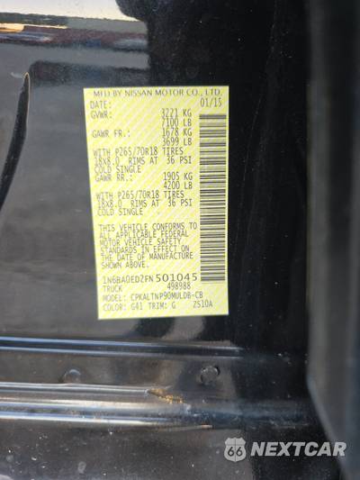 2015 Nissan TITAN SV Crew Cab Short Bed - zdjęcie 21 z 24 - miniatura