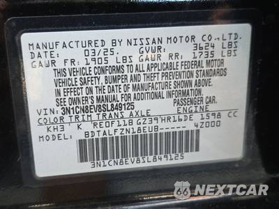 2025 Nissan Versa SV - zdjęcie 14 z 32 - miniatura