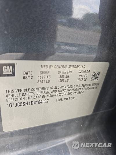 2013 Chevrolet Sonic LT Sedan 1SD - zdjęcie 14 z 41 - miniatura