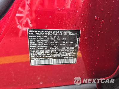 2022 Volkswagen Atlas Cross Sport 2.0T SE w/Technology - zdjęcie 14 z 25 - miniatura