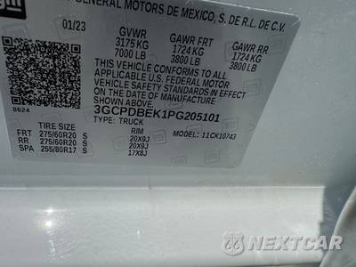 2023 Chevrolet Silverado 1500 Custom Crew Cab Medium Bed 1CX - zdjęcie 22 z 30 - miniatura