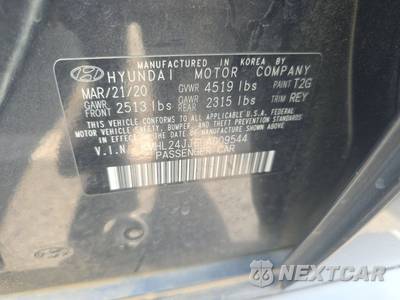 2020 Hyundai Sonata Hybrid Blue - zdjęcie 14 z 28 - miniatura