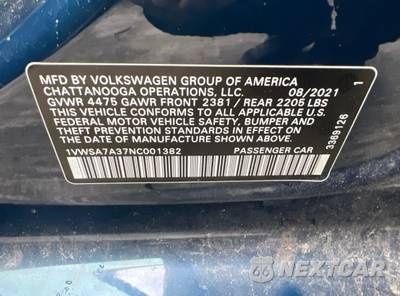 2022 Volkswagen Passat 2.0T SE - zdjęcie 19 z 19 - miniatura