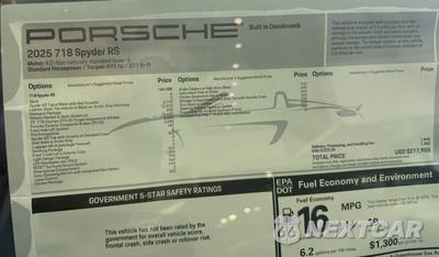 2025 Porsche 718 Spyder RS - zdjęcie 2 z 8 - miniatura