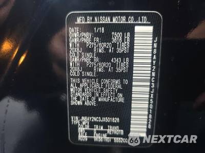 2018 Nissan Armada SL - zdjęcie 18 z 24 - miniatura