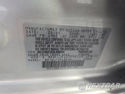 2025 Nissan Versa SV - zdjęcie 15 z 17 - miniatura