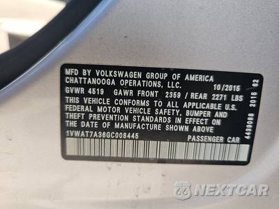 2016 Volkswagen Passat 1.8T S - zdjęcie 14 z 32 - miniatura