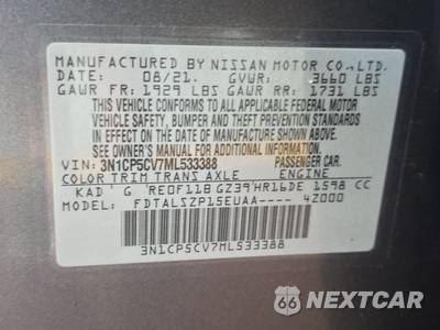 2021 Nissan Kicks SV - zdjęcie 15 z 26 - miniatura