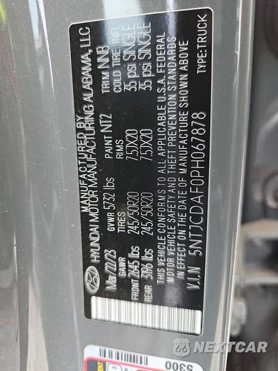 2023 Hyundai Santa Cruz NIGHT Crew Cab Short Bed - zdjęcie 14 z 27 - miniatura