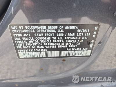 2016 Volkswagen Passat 1.8T SE - zdjęcie 14 z 34 - miniatura