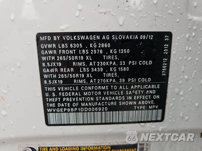 2013 Volkswagen Touareg TDI Lux - zdjęcie 14 z 36 - miniatura