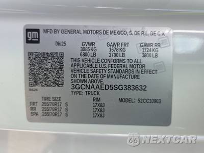 2025 Chevrolet Silverado 1500 WT Regular Cab Long Bed 1WT - zdjęcie 13 z 33 - miniatura