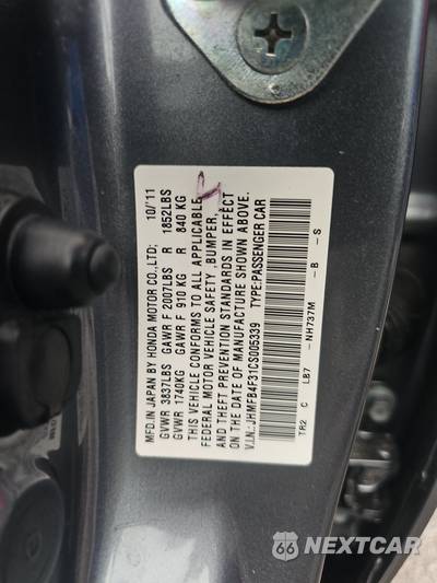 2012 Honda Civic Hybrid Sedan w/Leather & Navigation - zdjęcie 14 z 25 - miniatura