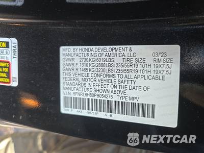 2023 Honda Odyssey Touring 118.1" WB - zdjęcie 15 z 35 - miniatura