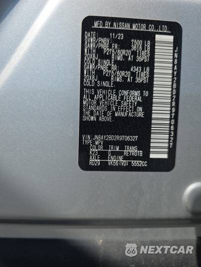 2024 Nissan Armada SL - zdjęcie 15 z 38 - miniatura