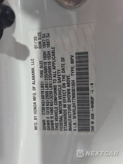2021 Honda Odyssey EX-L 118.1" WB - zdjęcie 15 z 31 - miniatura