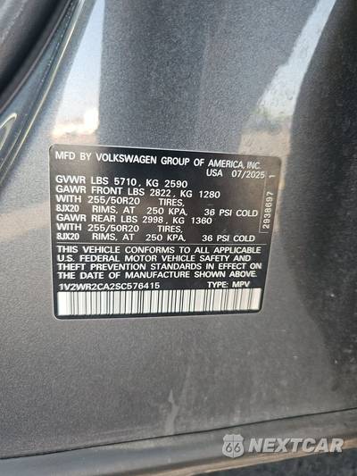 2025 Volkswagen Atlas 2.0T SE w/Technology - zdjęcie 15 z 29 - miniatura