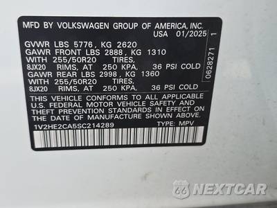 2025 Volkswagen Atlas Cross Sport 2.0T SE w/Technology - zdjęcie 14 z 39 - miniatura