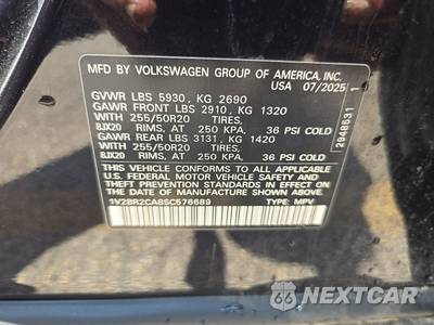 2025 Volkswagen Atlas 2.0T SEL - zdjęcie 15 z 28 - miniatura