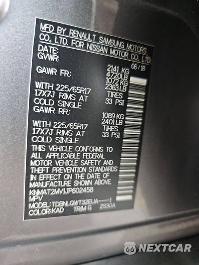 2018 Nissan Rogue SV - zdjęcie 14 z 41 - miniatura