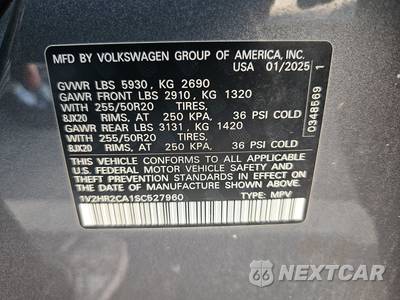 2025 Volkswagen Atlas 2.0T SE w/Technology - zdjęcie 14 z 34 - miniatura