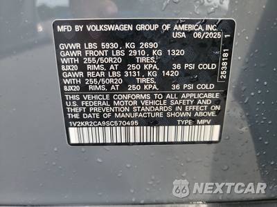 2025 Volkswagen Atlas 2.0T SE w/Technology - zdjęcie 14 z 32 - miniatura