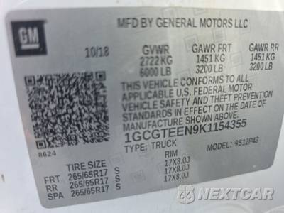 2019 Chevrolet Colorado ZR2 Crew Cab Medium Bed 4ZR - zdjęcie 14 z 18 - miniatura