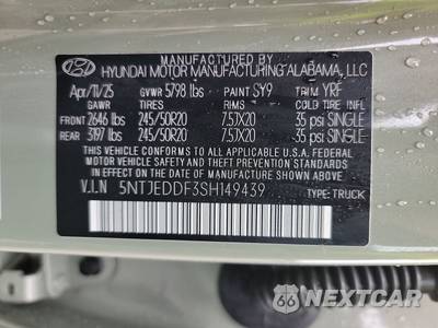 2025 Hyundai Santa Cruz Limited Crew Cab Short Bed - zdjęcie 14 z 25 - miniatura