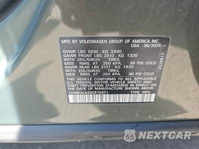 2025 Volkswagen Atlas 2.0T SEL - zdjęcie 15 z 30 - miniatura