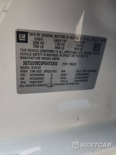 2015 GMC Sierra 1500 SLT Crew Cab Medium Bed 4SA - zdjęcie 14 z 19 - miniatura