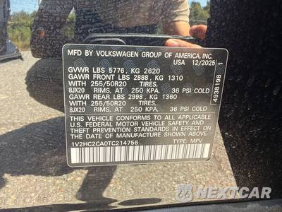 2026 Volkswagen Atlas Cross Sport 2.0T SE w/Technology - zdjęcie 22 z 26 - miniatura