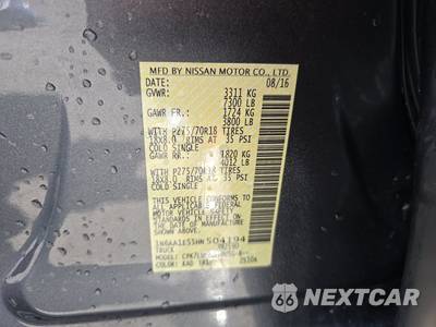 2017 Nissan TITAN PRO-4X Crew Cab Short Bed - zdjęcie 15 z 38 - miniatura