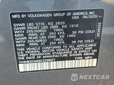 2025 Volkswagen Atlas Cross Sport 2.0T SE w/Technology - zdjęcie 14 z 25 - miniatura