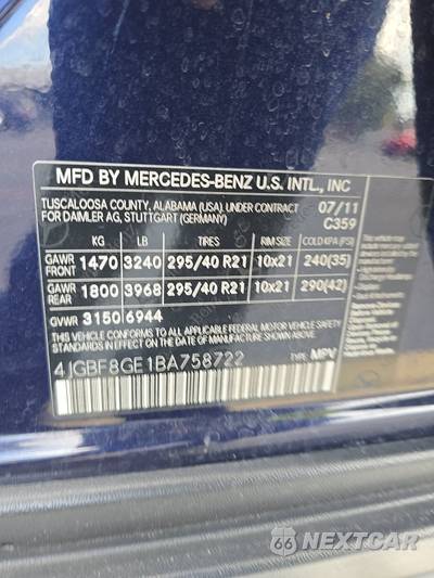 2011 Mercedes-Benz GL 550 4MATIC - zdjęcie 15 z 19 - miniatura