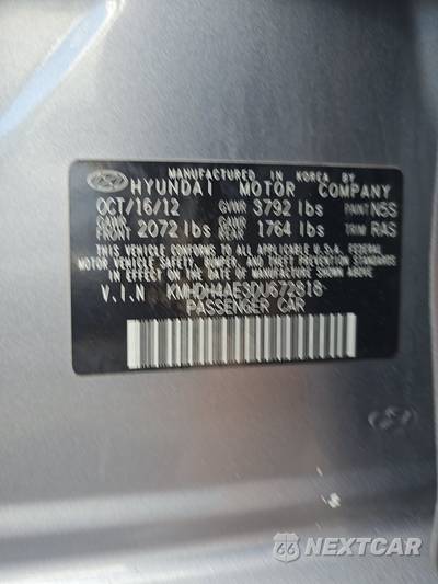 2013 Hyundai Elantra Limited Sedan - zdjęcie 14 z 33 - miniatura