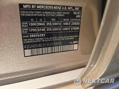 2001 Mercedes-Benz ML 320 - zdjęcie 14 z 51 - miniatura