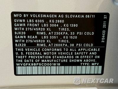2012 Volkswagen Touareg TDI Executive - zdjęcie 44 z 49 - miniatura