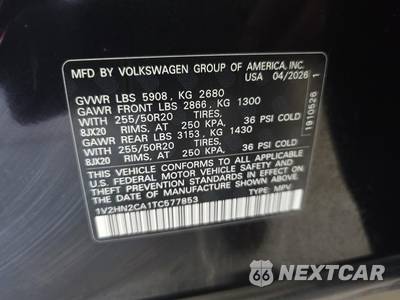 2026 Volkswagen Atlas 2.0T SE w/Technology - zdjęcie 11 z 16 - miniatura