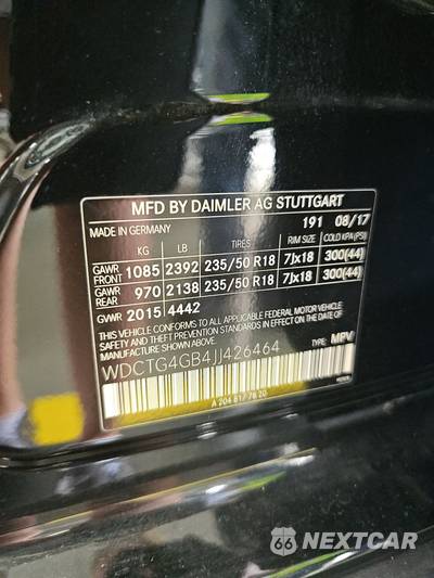 2018 Mercedes-Benz GLA 250 4MATIC - zdjęcie 14 z 28 - miniatura