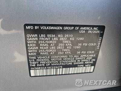 2025 Volkswagen Atlas Cross Sport 2.0T SE w/Technology - zdjęcie 14 z 19 - miniatura
