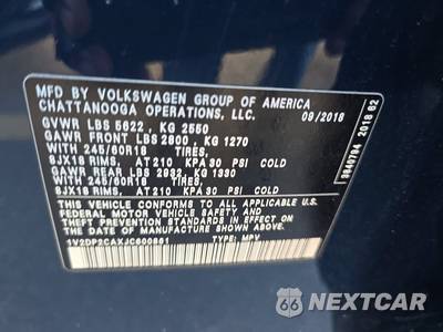 2018 Volkswagen Atlas 2.0T SE w/Technology - zdjęcie 15 z 28 - miniatura