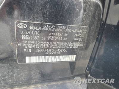 2017 Hyundai Sonata SE - zdjęcie 14 z 27 - miniatura
