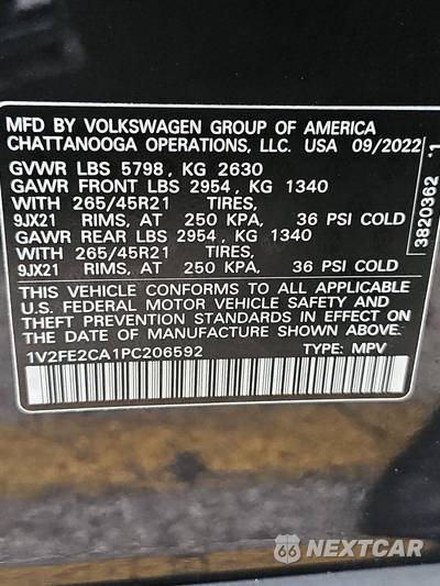 2023 Volkswagen Atlas Cross Sport 3.6L V6 SEL Premium R-Line - zdjęcie 14 z 29 - miniatura